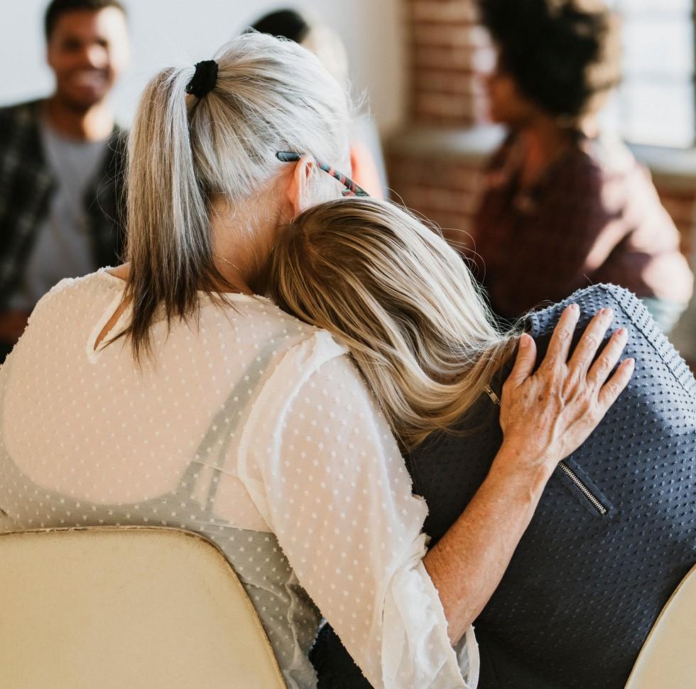 People hugging